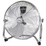 Impress 18-Inch High-Velocity Floor Fan with Chrome Finish Sky Iapetus