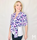 Freespirited Floral Multi-Way Smart Scarf Lime Ares