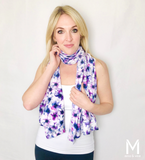 Freespirited Floral Multi-Way Smart Scarf Lime Ares