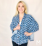 Eye-catching Ikat Multi-Way Smart Scarf Lime Ares