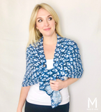 Eye-catching Ikat Multi-Way Smart Scarf Lime Ares