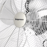 Impress 18-Inch High-Velocity Floor Fan with Chrome Finish Sky Iapetus