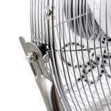 Impress 18-Inch High-Velocity Floor Fan with Chrome Finish Sky Iapetus
