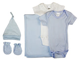 Newborn Baby Boy 5 Pc Layette Baby Shower Gift Set Emerald Clover