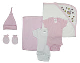 Newborn Baby Girl 6 Pc Layette Baby Shower Gift Emerald Clover