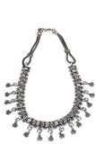 Fish Charms Tribal Choker Necklace Silver Hestia