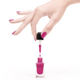Premium Nail Lacquer, FIESTA - 002, HOT PINK CRÈME NAIL POLISH Emerald Maple