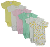 Pastel Girls' Short Sleeve (6 Pack)