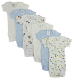 Preemie Boys Short Sleeve Printed 6 Pack Emerald Clover