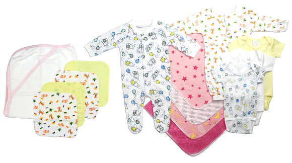 Newborn Baby Girls 14 Pc Layette Baby Shower Gift