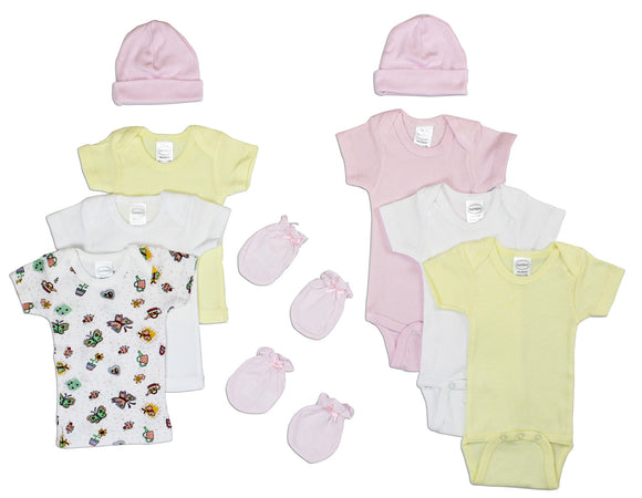 Newborn Baby Girls 10 Pc Layette Baby Shower Gift
