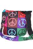 Pop Art Peace Patchwork Jhola Sling Bag