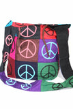 Pop Art Peace Patchwork Jhola Sling Bag