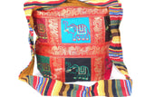 Carousel Of Elephants Jhola Sling Bag Silver Hestia