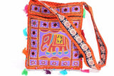 Mirror Work Elephant Multi Color Sling Jhola Bag Silver Hestia