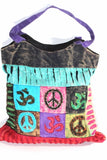 Peace & Om Patchwork Jhola Carry Bag