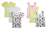 Girls' 6 Piece Layette Set Emerald Clover