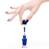 Premium Nail Lacquer, DAZZLING - 090, COBALT BLUE CRÈME NAIL POLISH Emerald Maple
