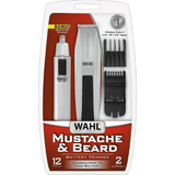 Wahl Battery Operated Beard and Nose-Hair Trimmer Mens Grooming 9-Piec