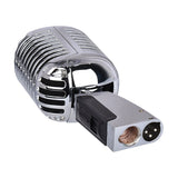 Retro Metal Stage Microphone Maroon Asteria