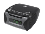 Dual Alarm Clock Radio with CD Player and USB Charge Port