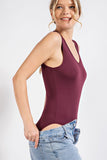 V-Neck Sleeveless Bodysuit