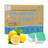 Dishwasher Detergent & Deodorizer Tablets - 9 Tablets for All Models Pink Iolaus