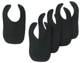 Black Interlock Bib (Pack of 5) Emerald Clover