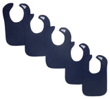 Navy Baby Bibs (Pack of 5) Emerald Clover