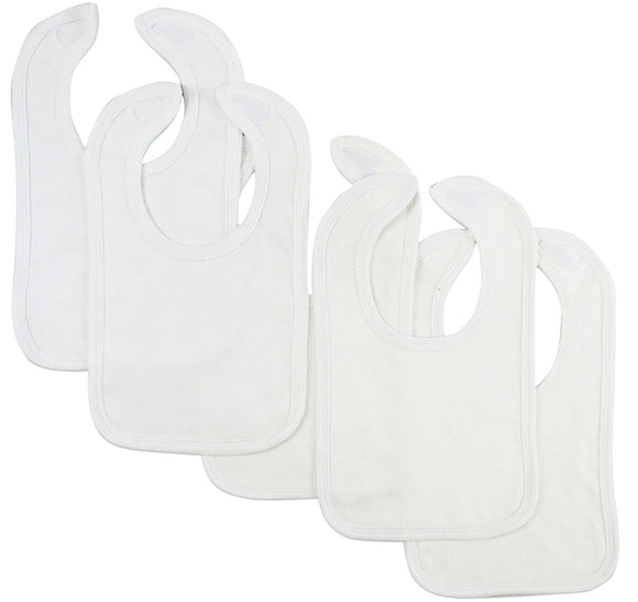 Grey Baby Bibs (Pack of 5) Emerald Clover