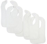 Grey Baby Bibs (Pack of 5) Emerald Clover