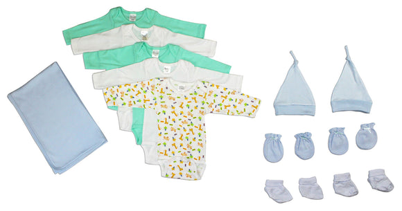 Newborn Baby Boys 12 Pc Layette Baby Shower Gift Emerald Clover