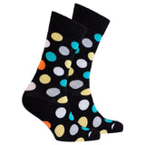 Men's Mixed Black Dot Socks Orchid Erebus