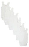 White Tank Top Onezie 6 Pack