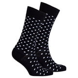 Men's Solid Black Dot Socks Orchid Erebus