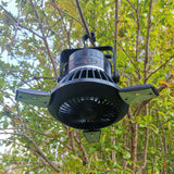 Solar LED Camping Light with Foldable Fan - Rechargeable