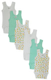 Boys' Printed Tank Top 6 Pack Emerald Clover