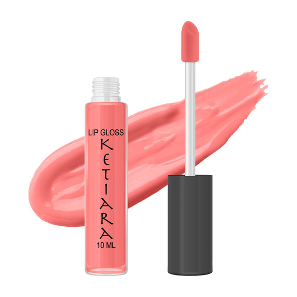 Ketiara Premium Lip Gloss Light Coral Hydrating & Moisturizing Black Alder