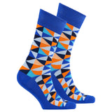 Men's Blue Triangle Socks Orchid Erebus