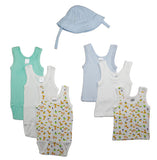 Boys' Summer 7 Piece Layette Set Emerald Clover