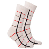 Men's Beige Stripe Socks Orchid Erebus