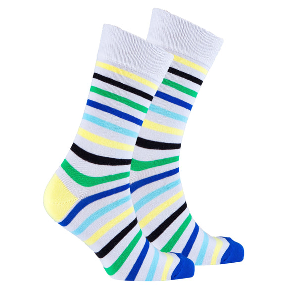Men's Ash Stripe Socks Orchid Erebus
