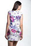 Women's Boat Neck White Autumn Fashion Dress
