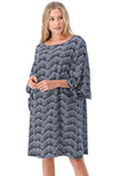 Women's Summer Elbow-Sleeved Viscose Fashion Top Erin Hades