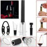 Pour And Preserve Set of 4 Foil Cutter Air Wine Opener Aerator And Salmon Lucky
