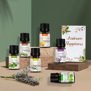 Essential Oils for Diffusers, 100% Natural Plant Extracts Six Scents Pink Iolaus