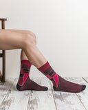 Men's Burgundy Mix Set Socks Orchid Erebus