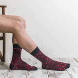 Men's Burgundy Mix Set Socks Orchid Erebus