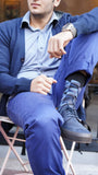 Men's Azure Triangle Socks Orchid Erebus