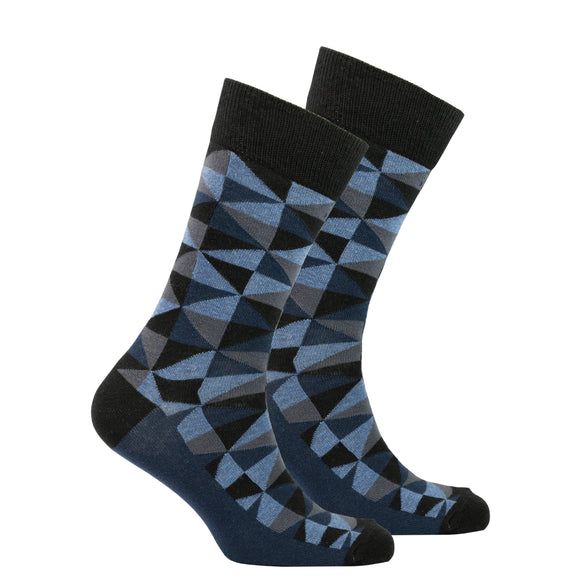Men's Azure Triangle Socks Orchid Erebus